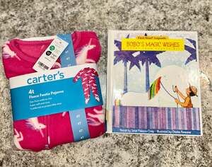 Carter's Girls Pink Unicorn Fleece Footie Pajama Size 4T
